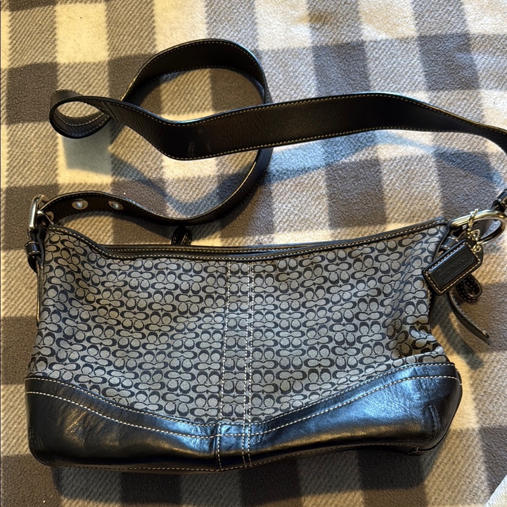 Coach Crossbody Black and Gray Bag
